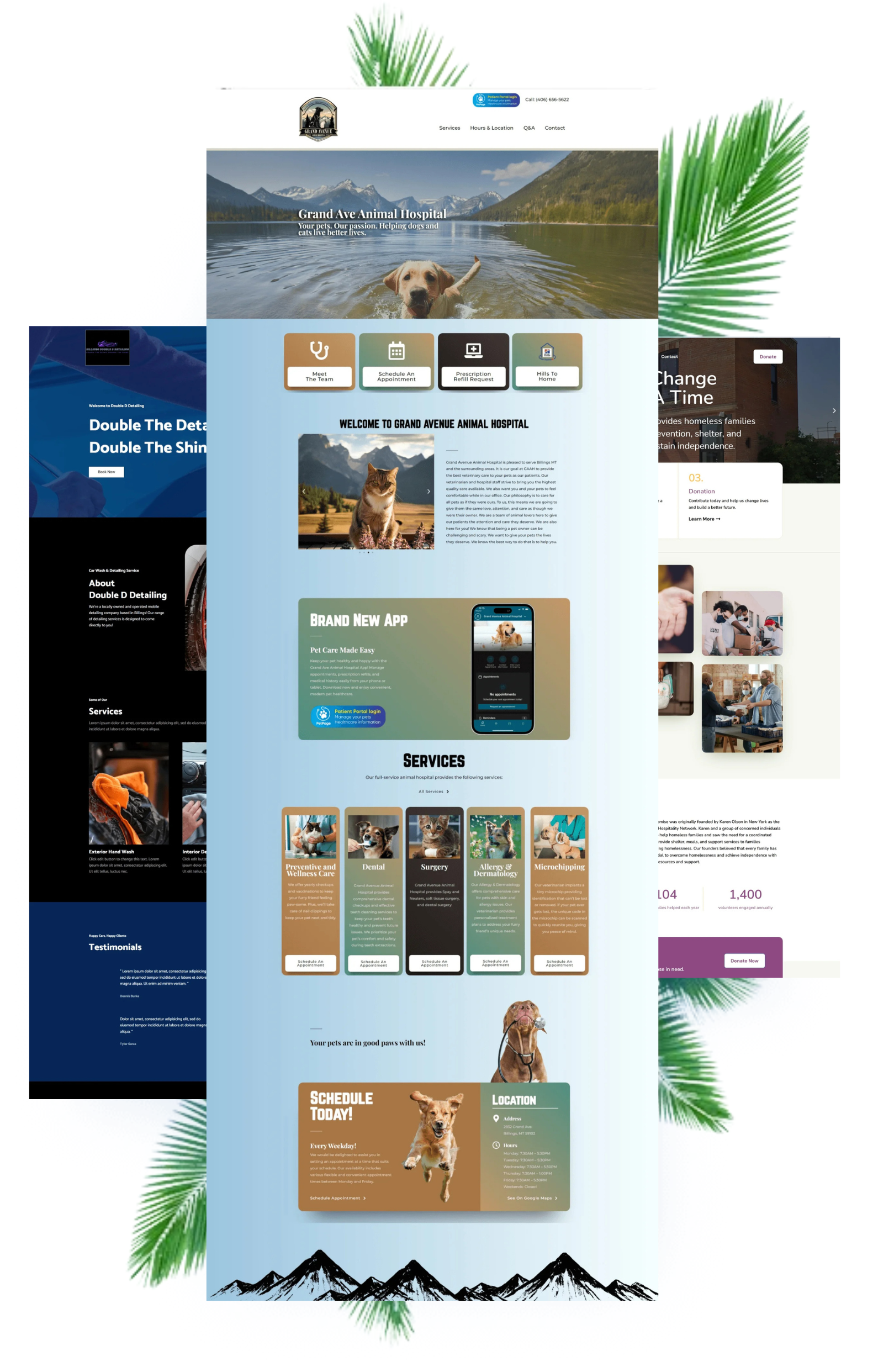 Home website display